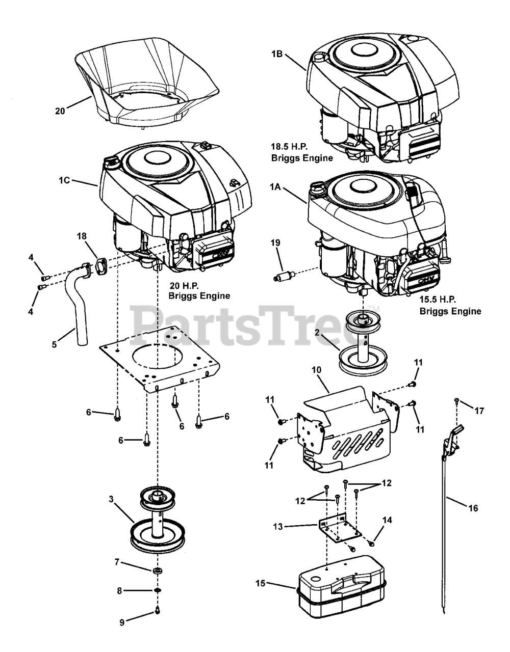 briggs and stratton 18.5 intek parts diagram