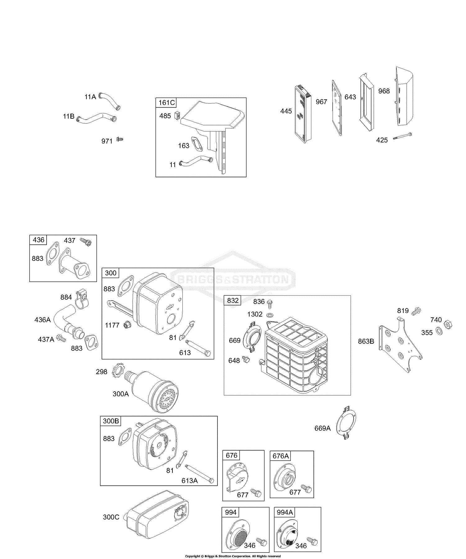 briggs and stratton 300 series parts diagram