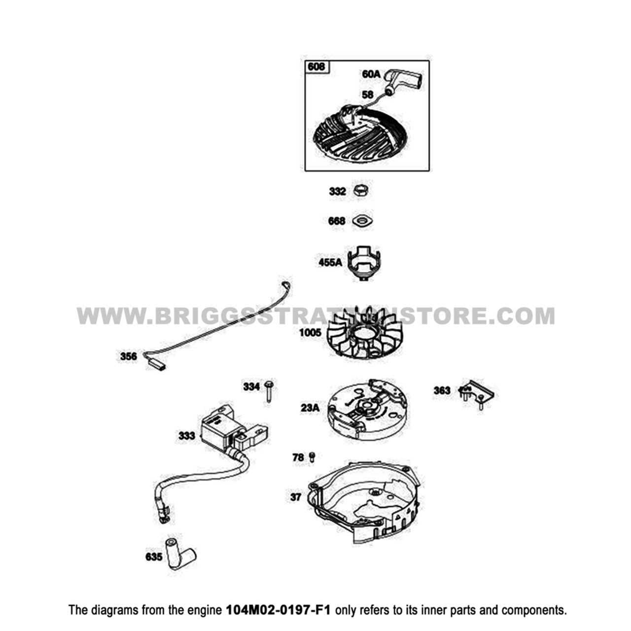 briggs and stratton 5hp horizontal shaft engine parts diagram