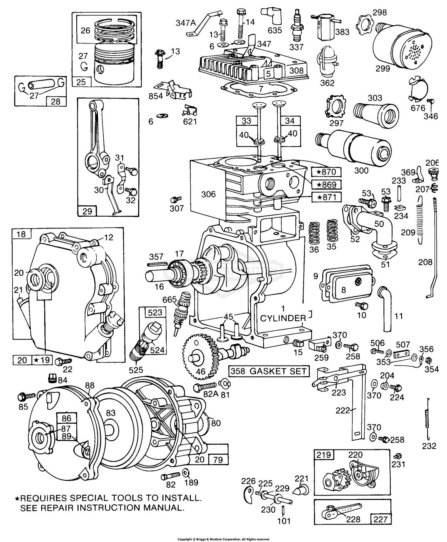 briggs and stratton 6.75 engine parts diagram