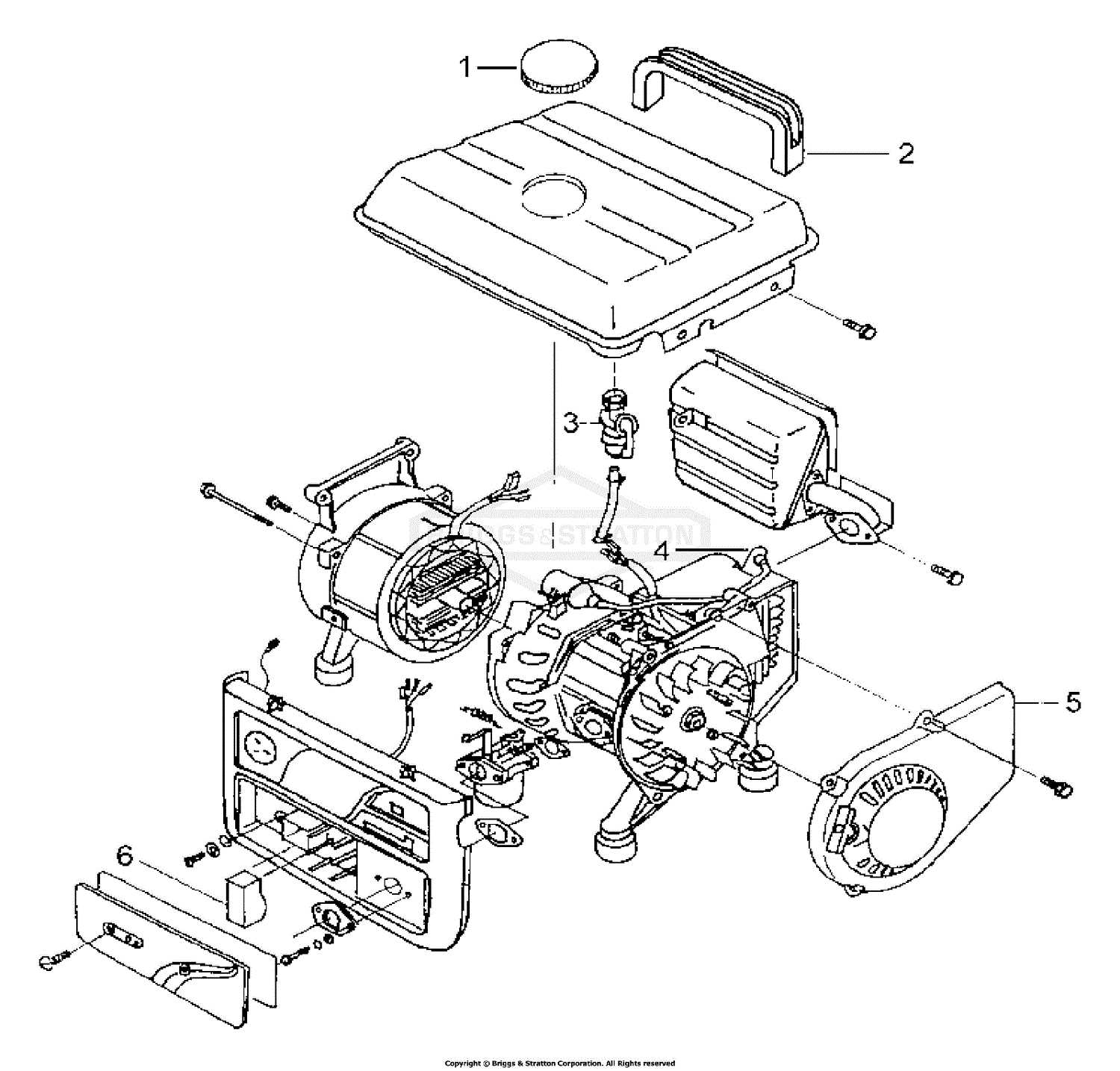 briggs and stratton cr950 parts diagram