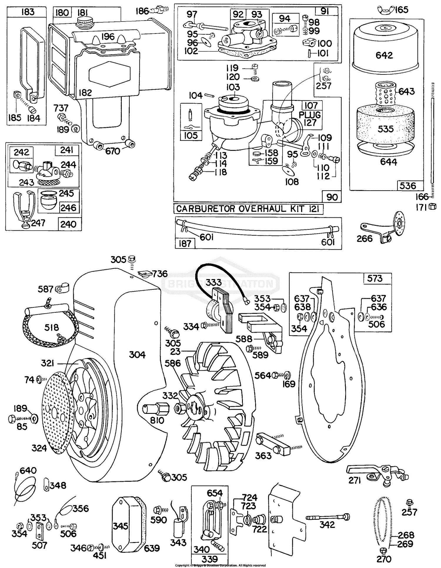 briggs and stratton merry tiller parts diagram