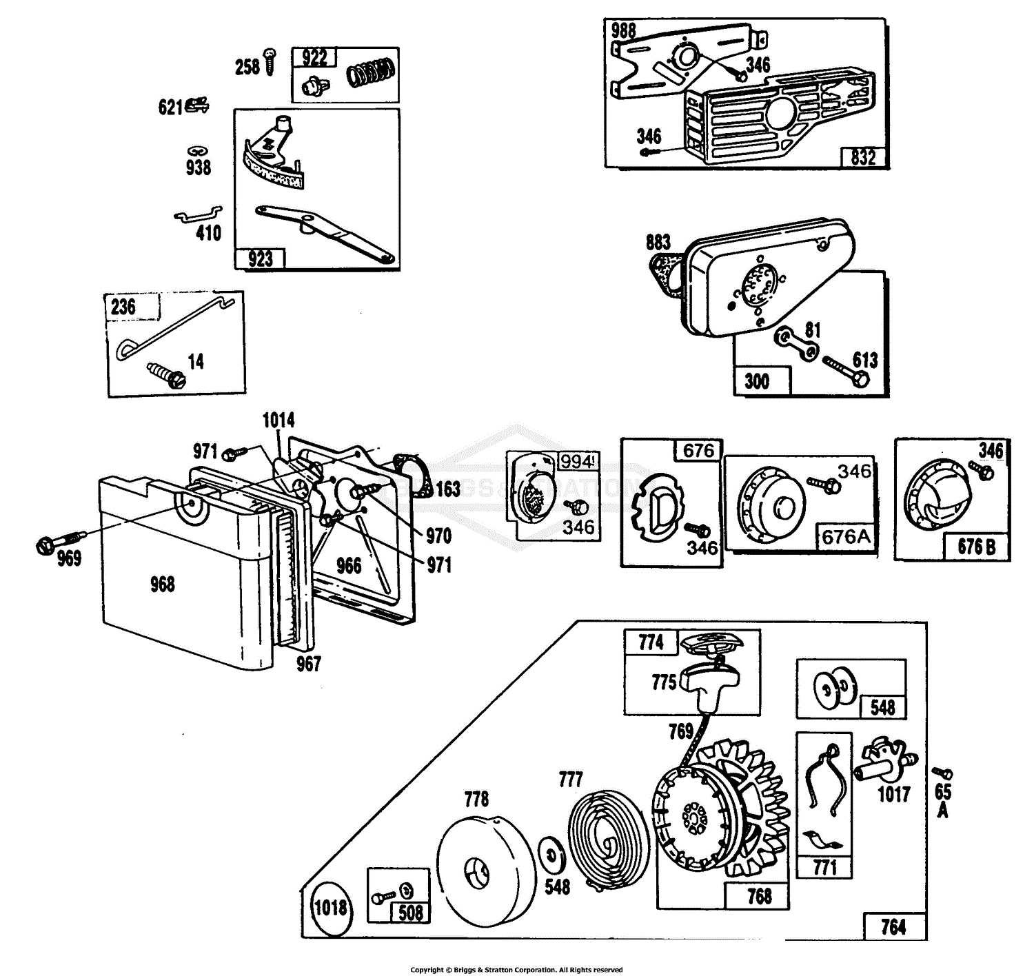 briggs and stratton quantum 35 parts diagram