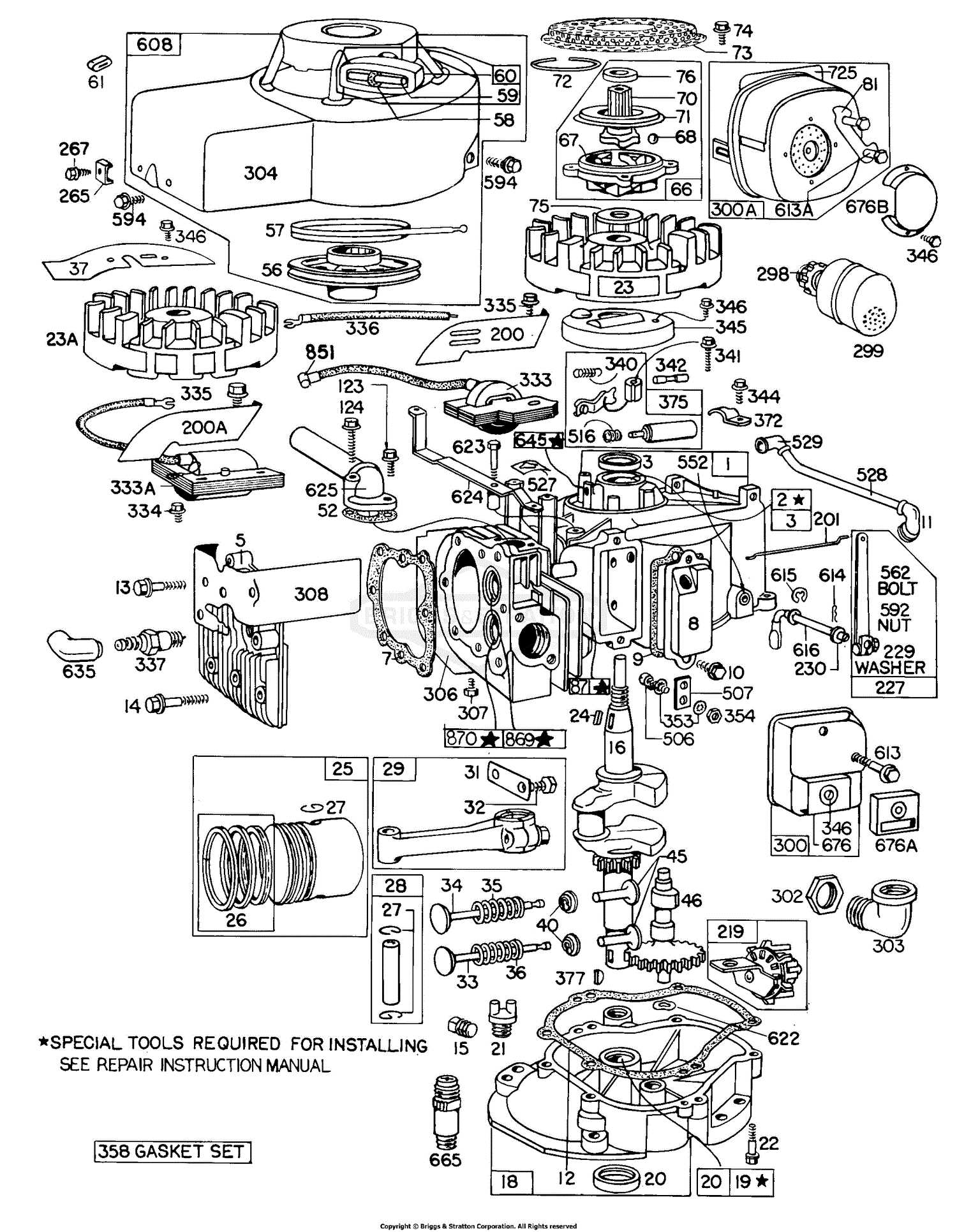 briggs and stratton small engine parts diagram