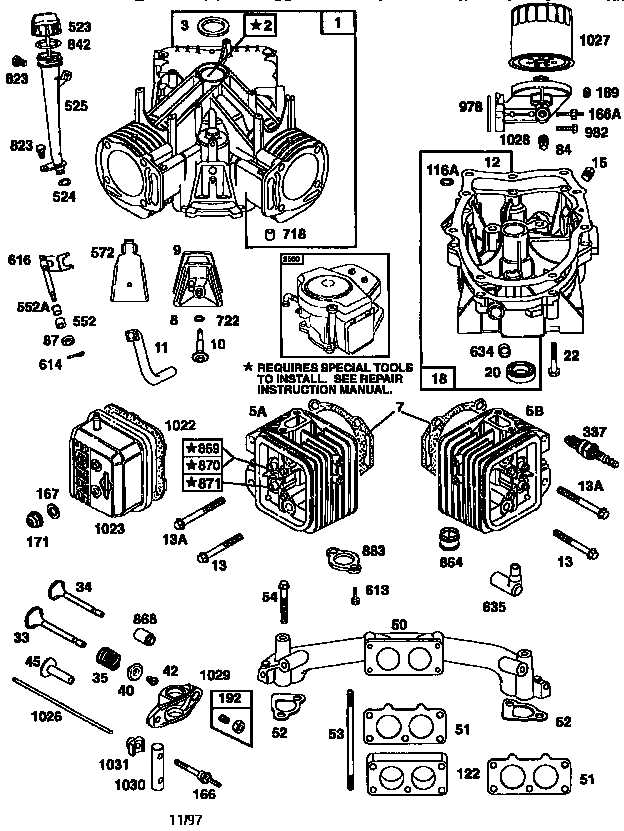 briggs and stratton v twin parts diagram