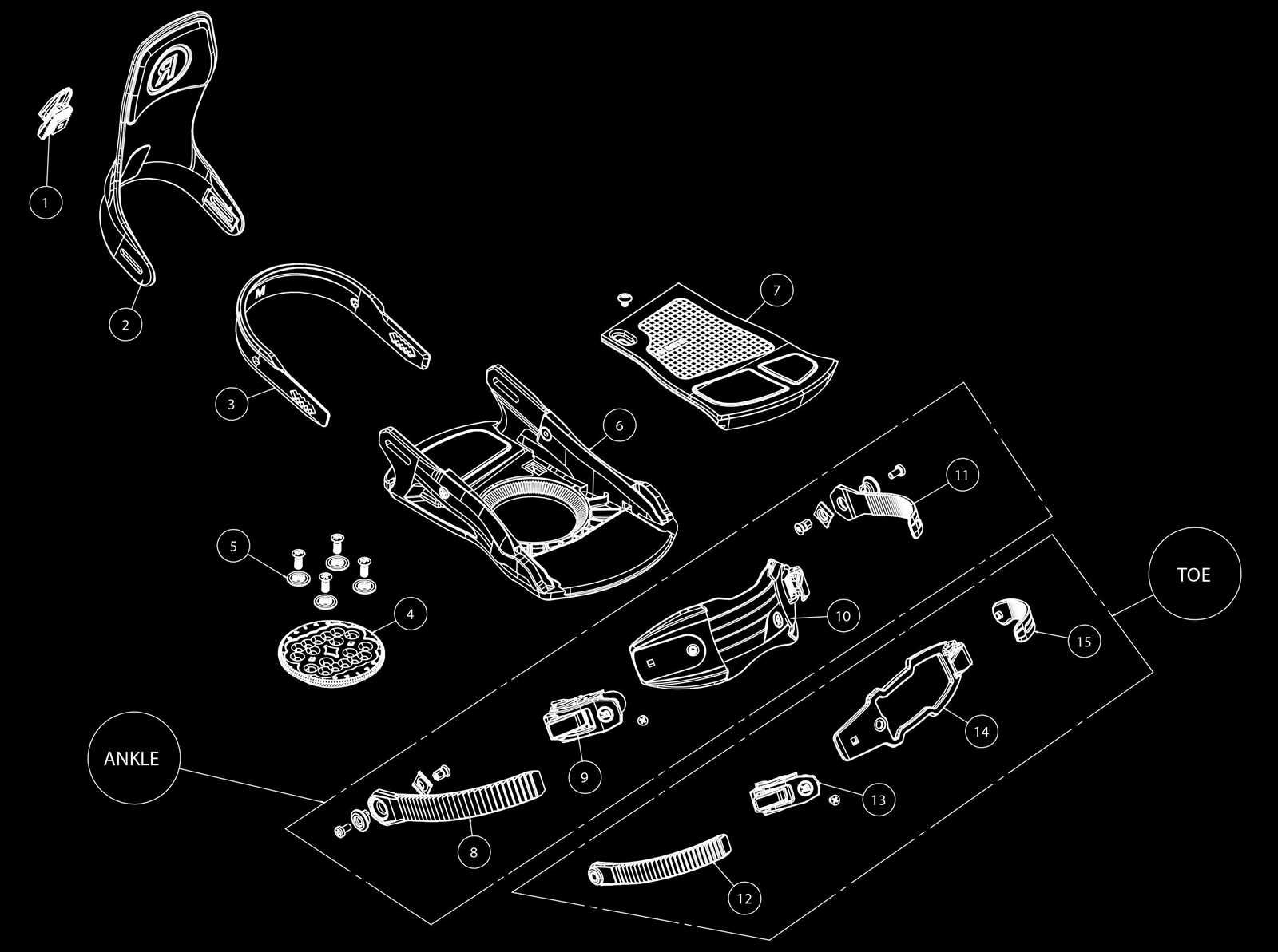 burton binding parts diagram