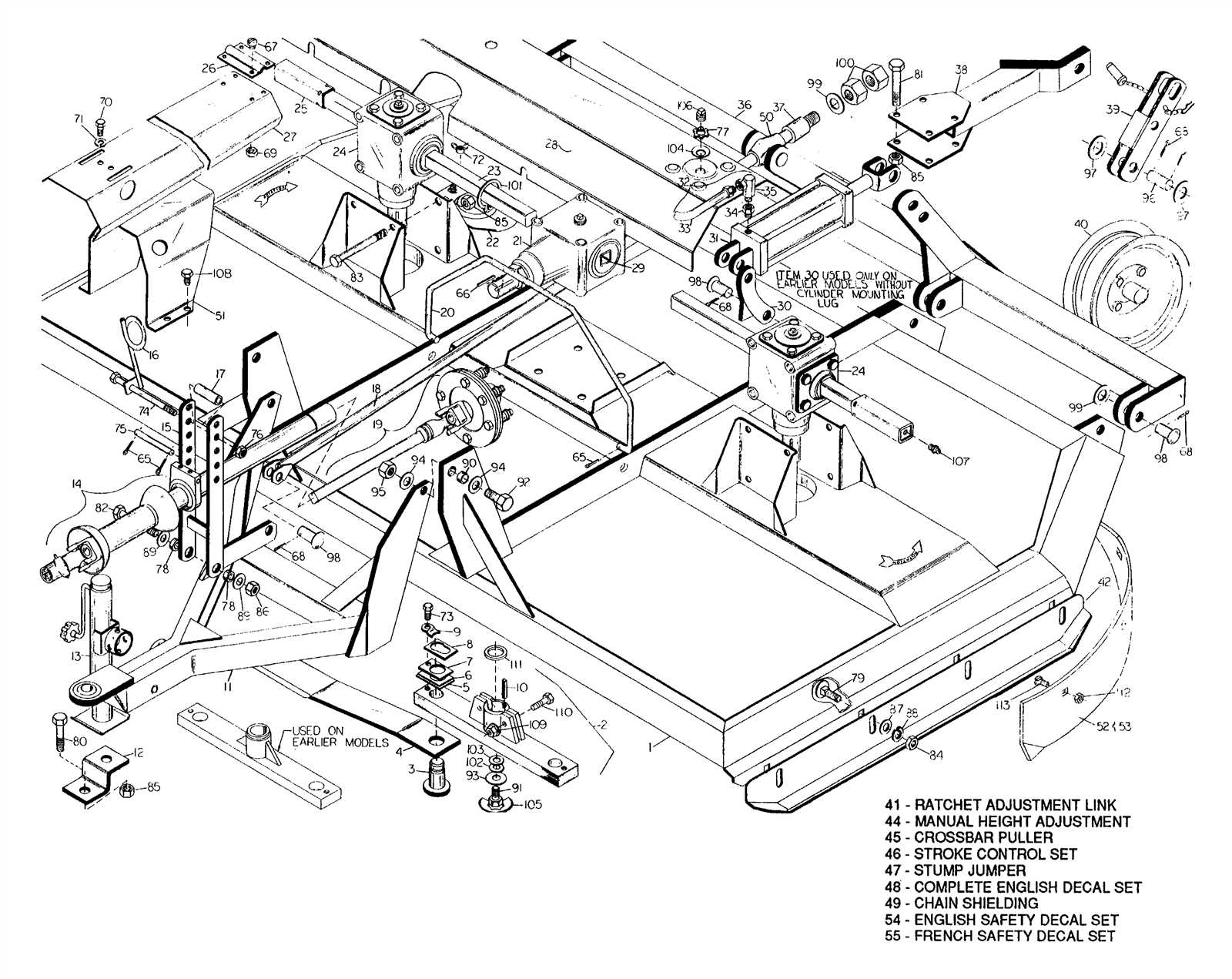 bush hog parts diagram