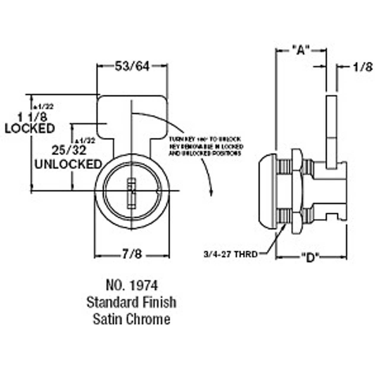 cabinet lock parts diagram