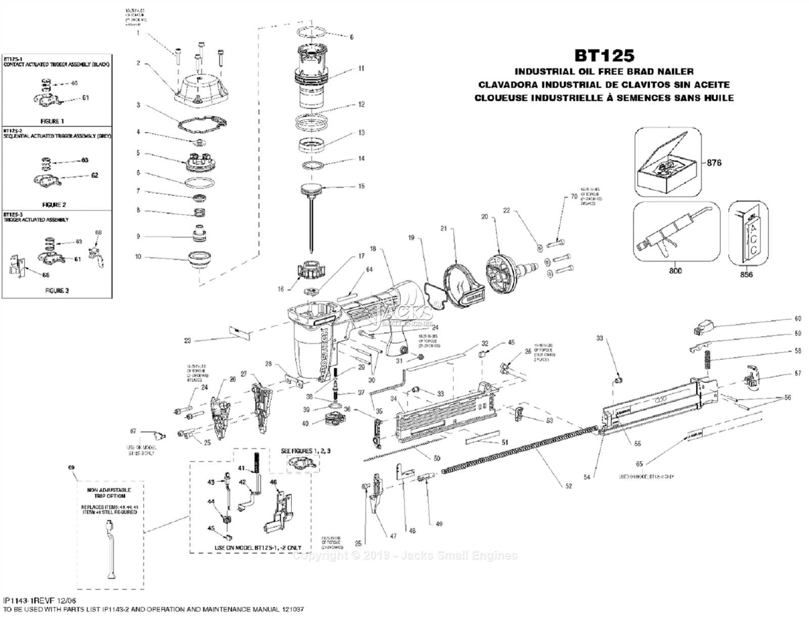 campbell hausfeld brad nailer parts diagram