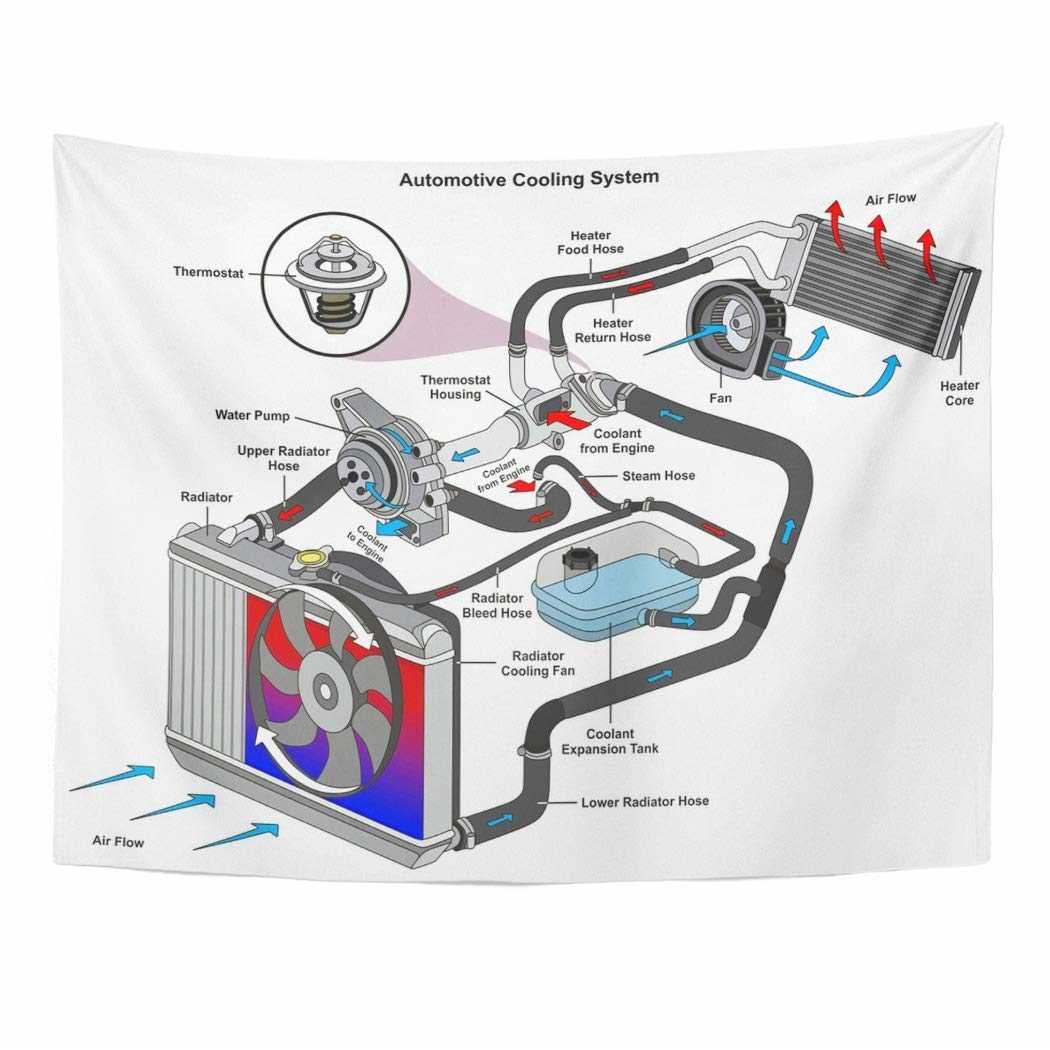 car radiator parts diagram