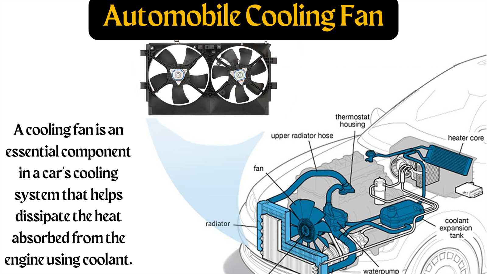 car radiator parts diagram