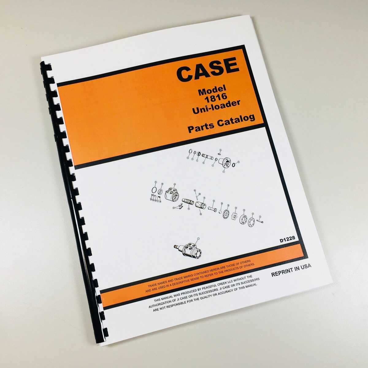 case 1816 parts diagram