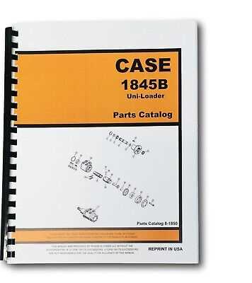 case 1845c skid steer parts diagram