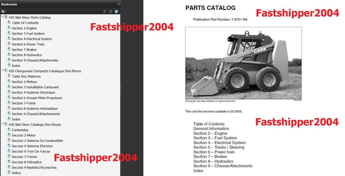 case 430 skid steer parts diagram