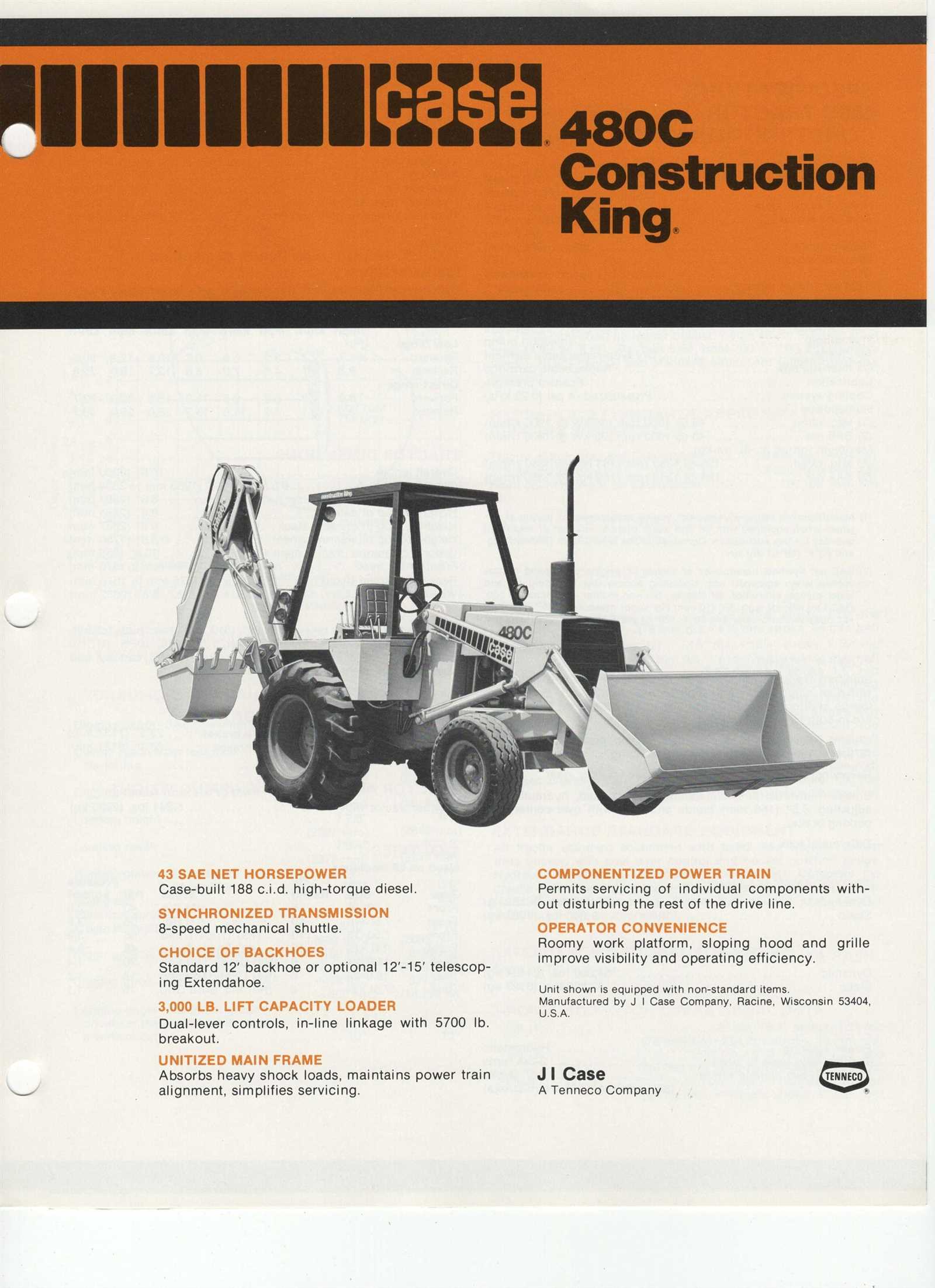 case 480c backhoe parts diagram