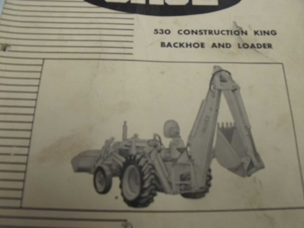 case 530 backhoe parts diagram