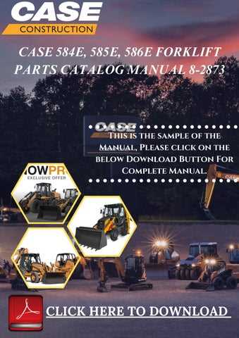 case 586e forklift parts diagram