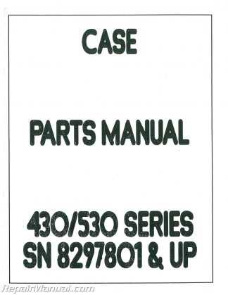 case 830 parts diagram