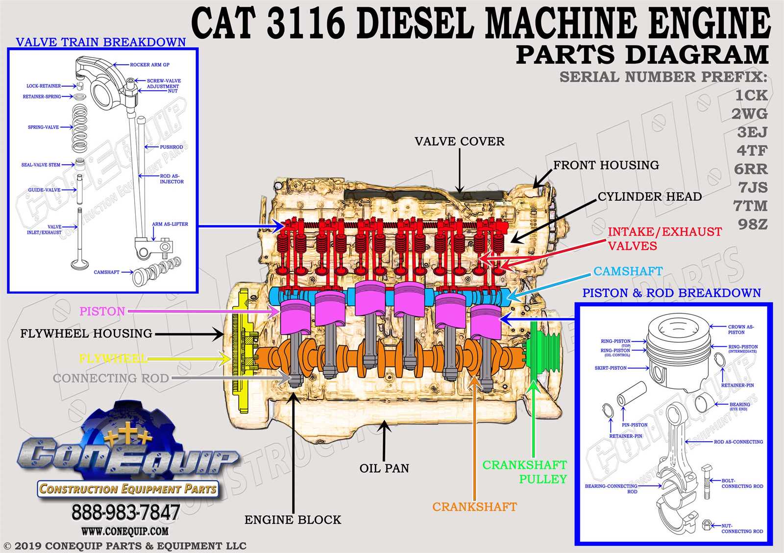 cat 3116 parts diagram