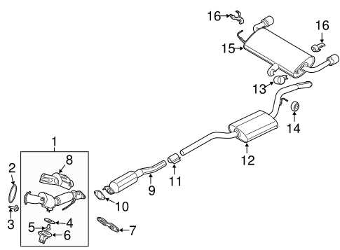 catalytic converter parts diagram