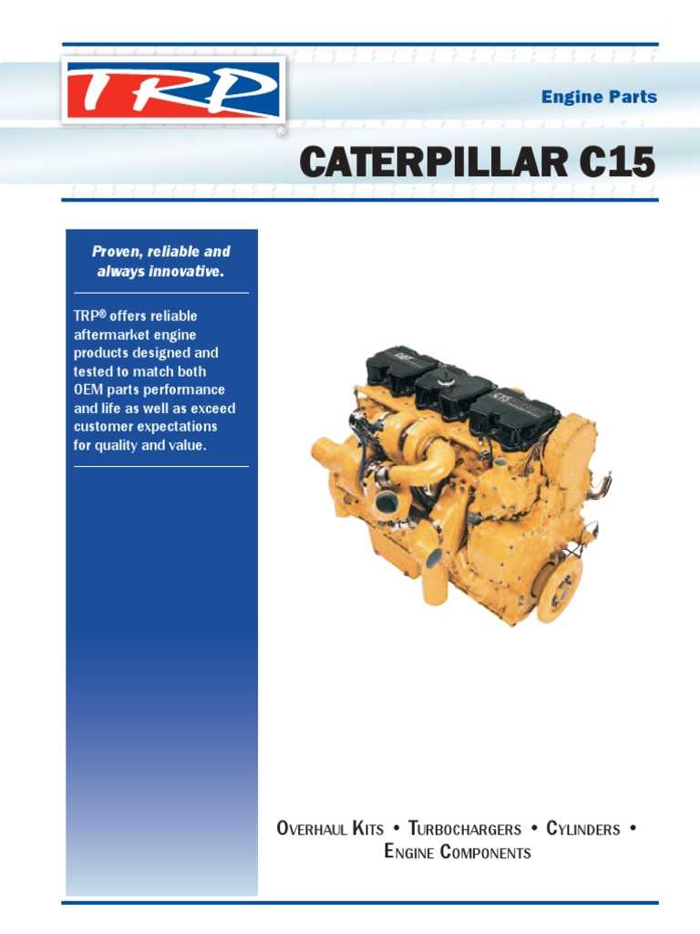 caterpillar c15 engine parts diagram