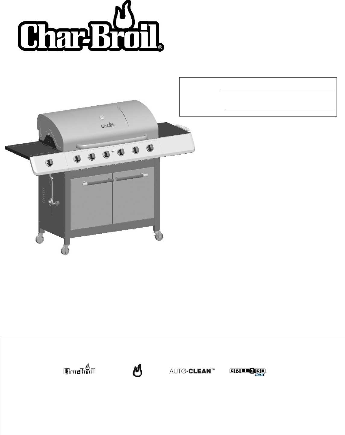 char broil grill parts diagram