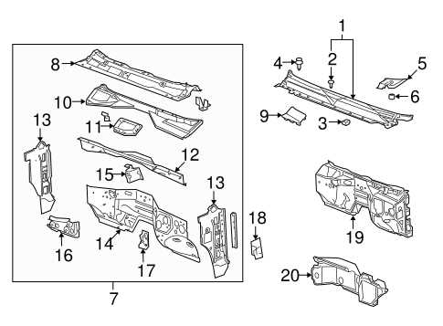 chevrolet avalanche parts diagram