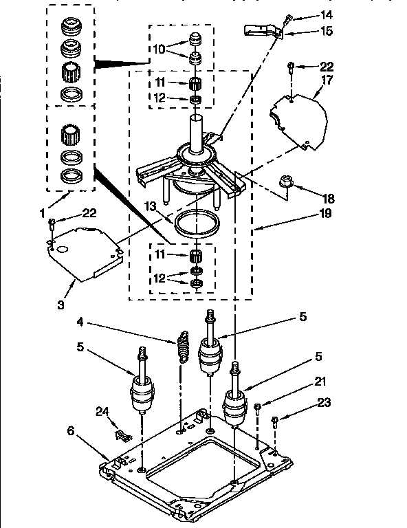 clothes washer parts diagram