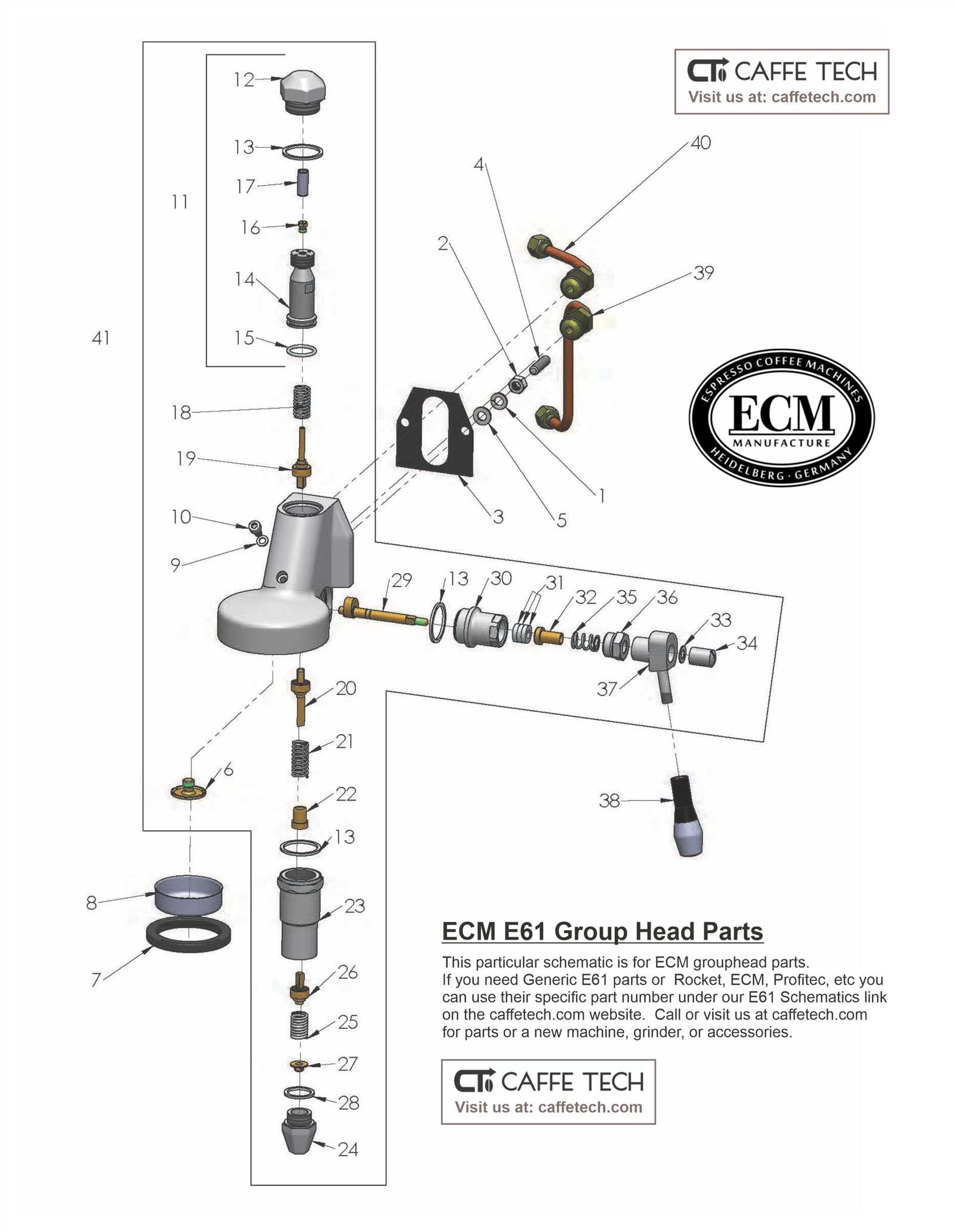 coffee machine parts diagram