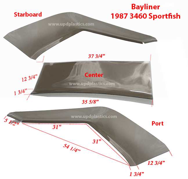 complete replacement bayliner parts diagram