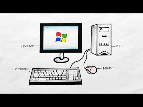 computer diagram with parts