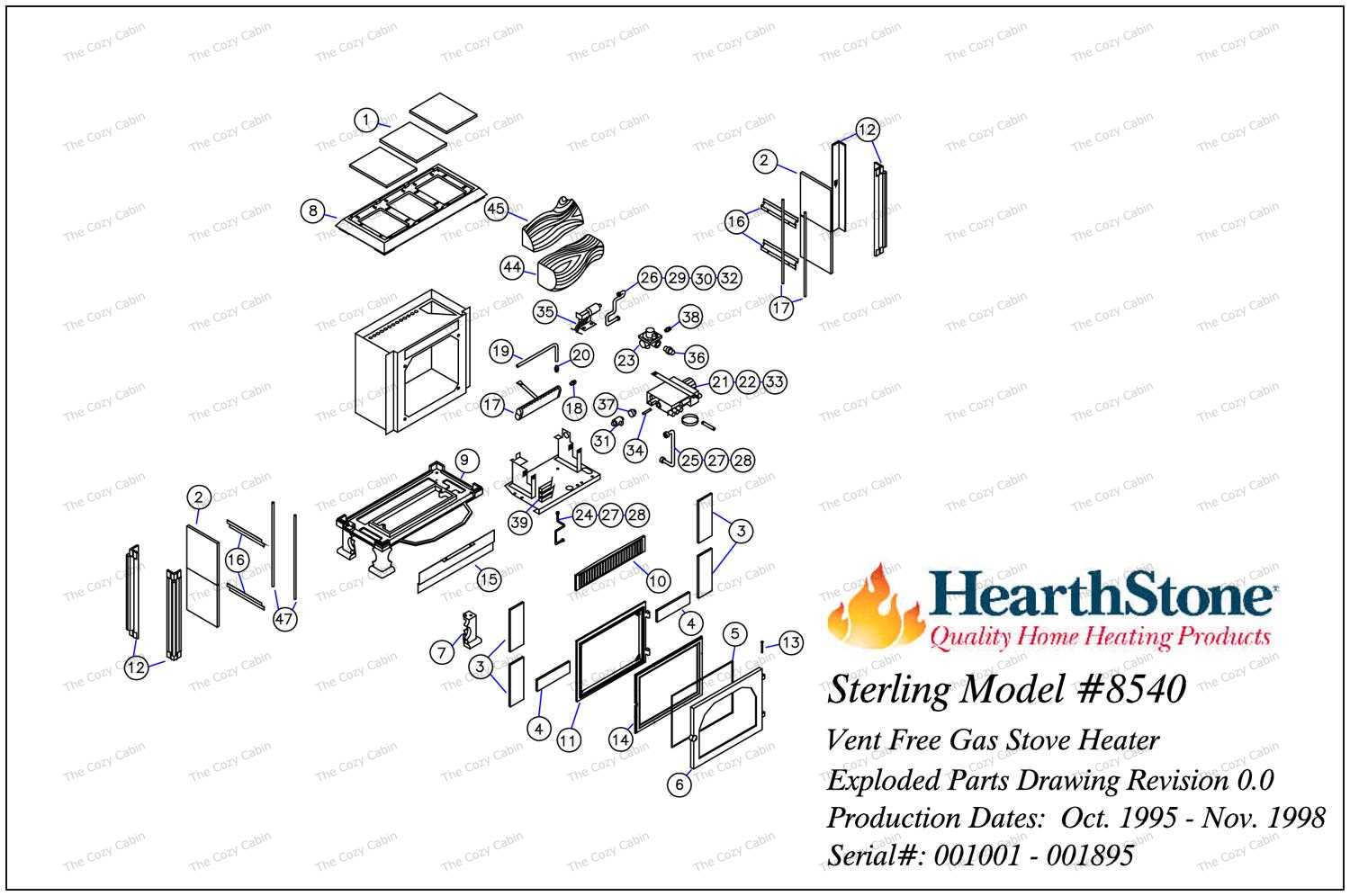 cozy wall heater parts diagram