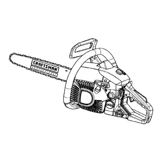 craftsman 358 chainsaw parts diagram