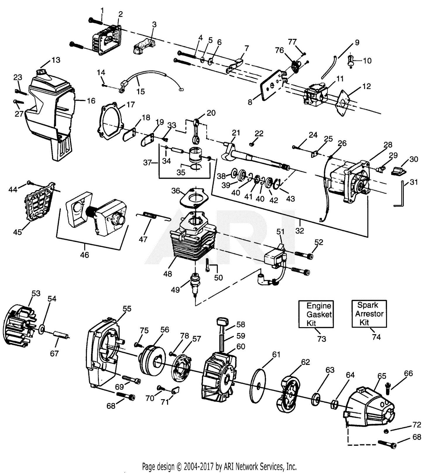 craftsman 4 cycle weed eater parts diagram