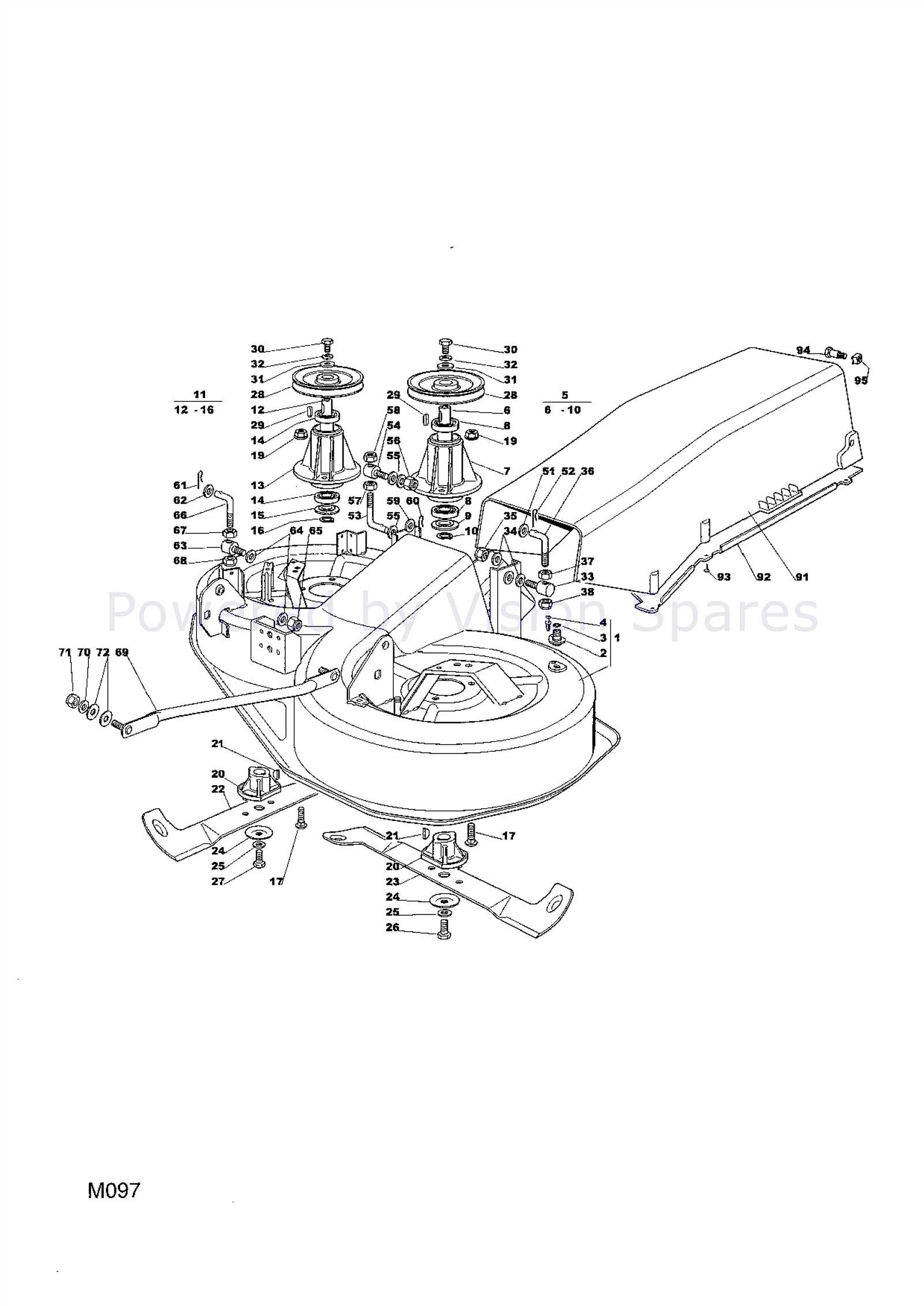 craftsman 42 deck parts diagram