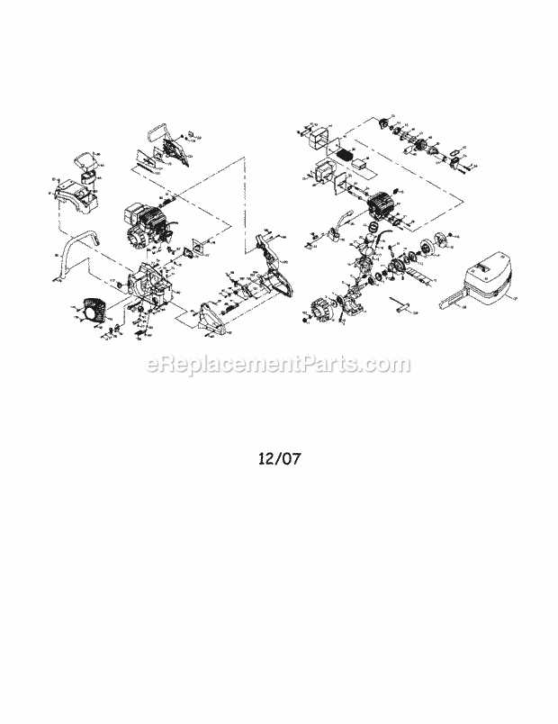 craftsman chainsaw parts diagram