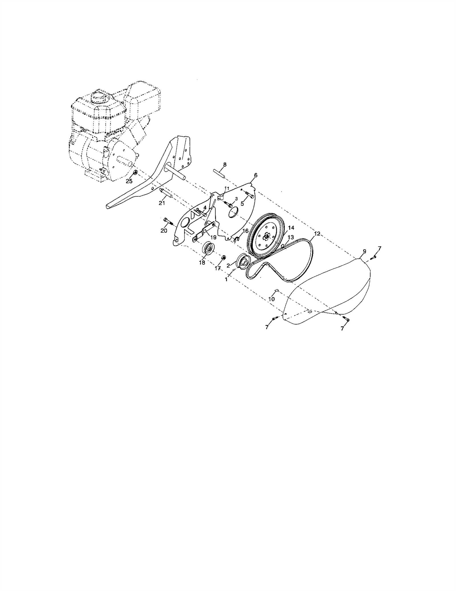 craftsman front tine tiller parts diagram