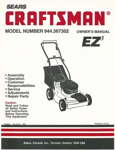 craftsman lawn mower model 944 parts diagram pdf