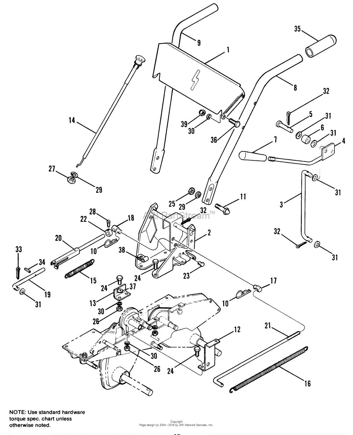 craftsman mini tiller parts diagram