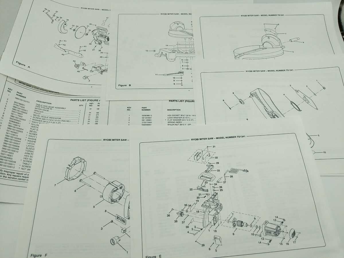 craftsman miter saw parts diagram