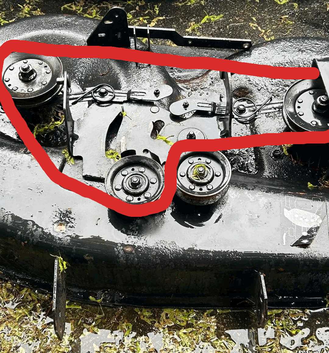 craftsman riding lawn mower deck parts diagram