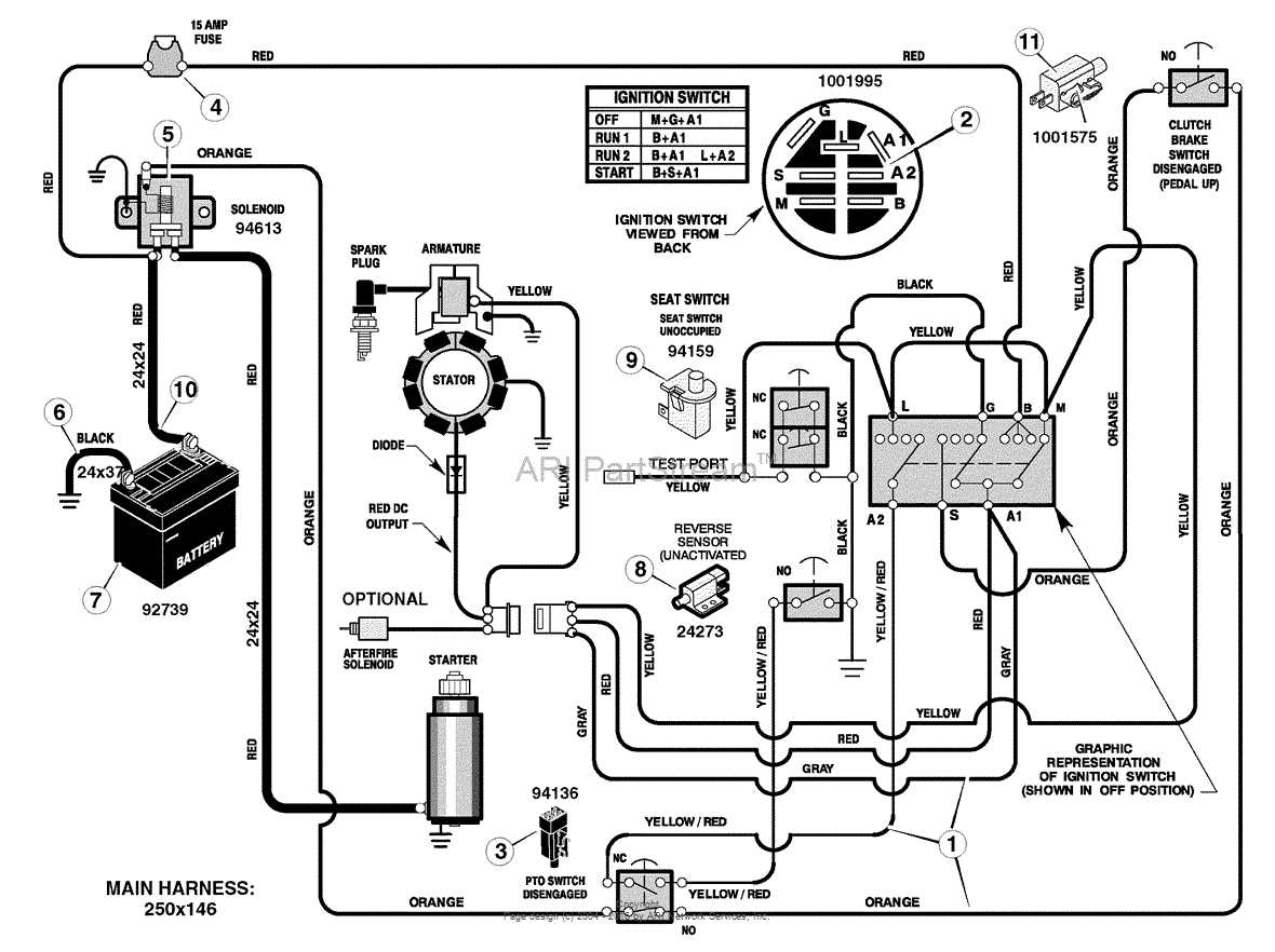 craftsman riding lawn mower engine parts diagram