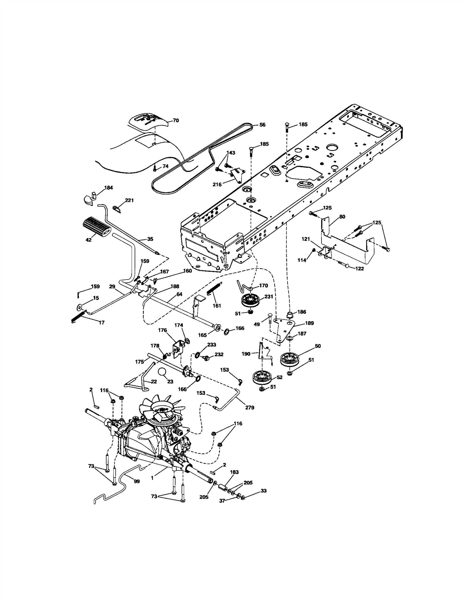 craftsman yt4000 parts diagram