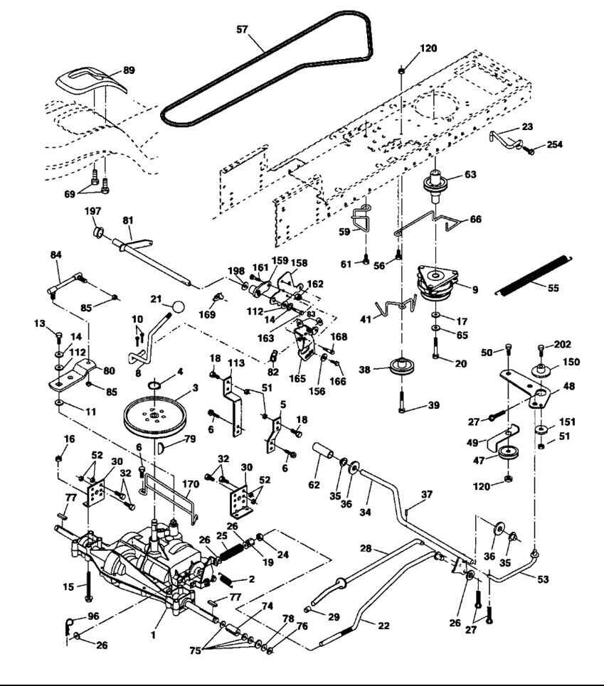 craftsman yt4000 steering parts diagram