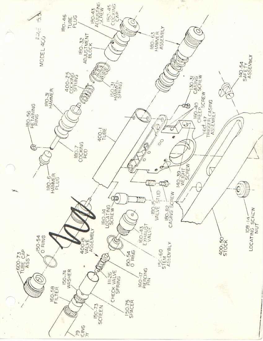 crosman 150 parts diagram