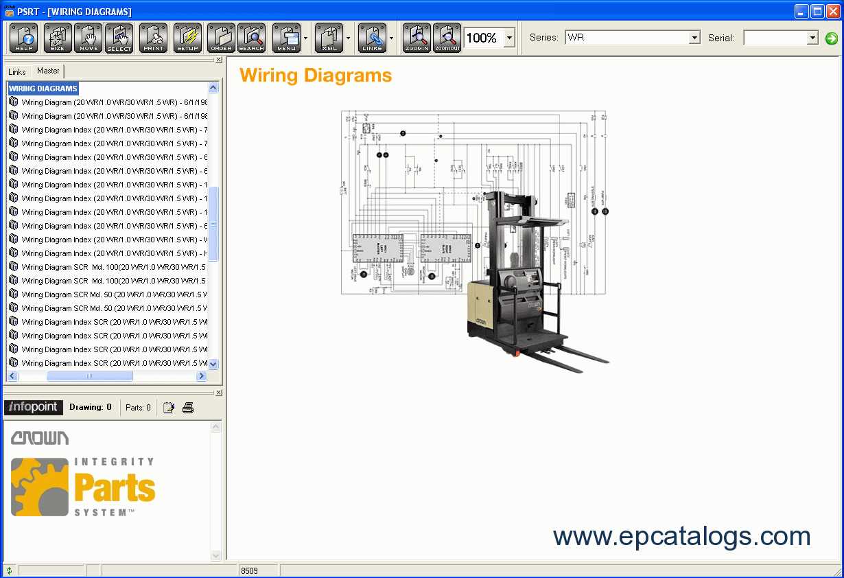 crown forklift parts diagram