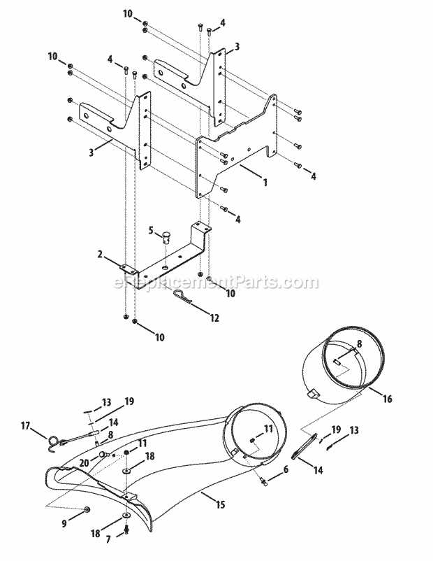 cub cadet ltx 1040 deck parts diagram