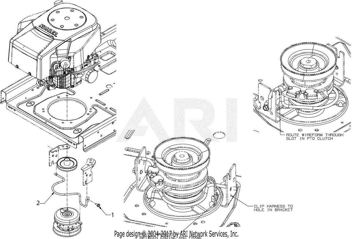 cub cadet rzt parts diagram