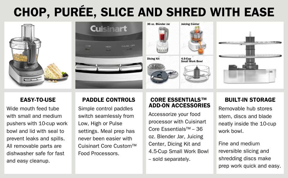 cuisinart food processor parts diagram