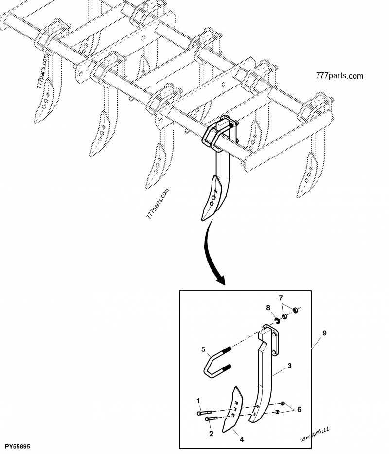 cultivator parts diagram